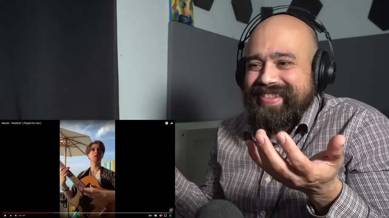 Classical Guitarist react to Marcin Patrzalek - "Kashmir" (Played on Live)