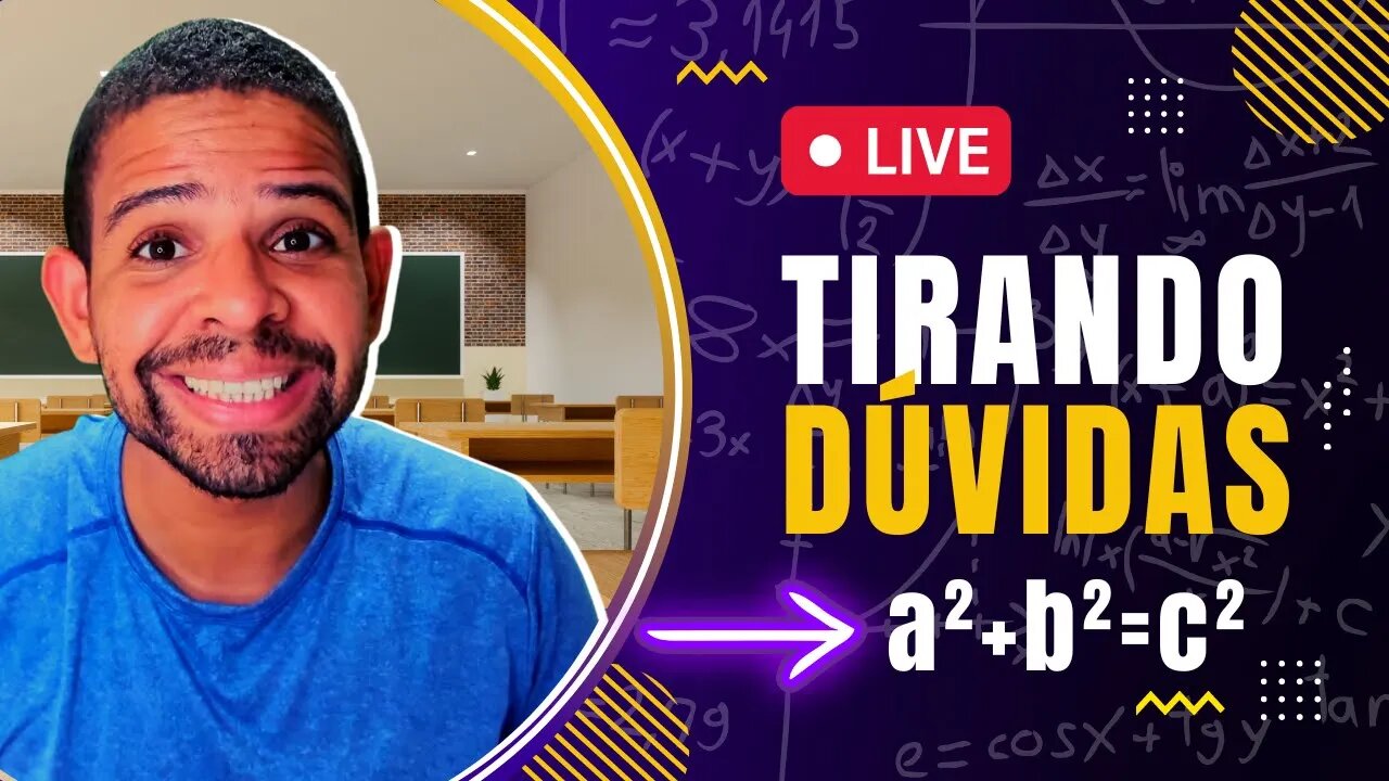 ( 🟢 LIVE ) TIRANDO DÚVIDAS DE MATEMÁTICA | @Professor Theago