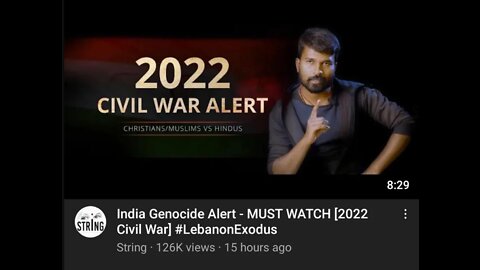 India Genocide Alert - MUST WATCH [2022 Civil War] #LebanonExodus