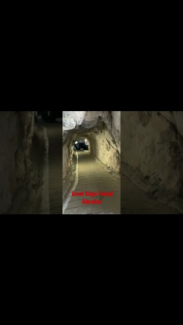 Inside the Great Siege Tunnel at Gibraltar
