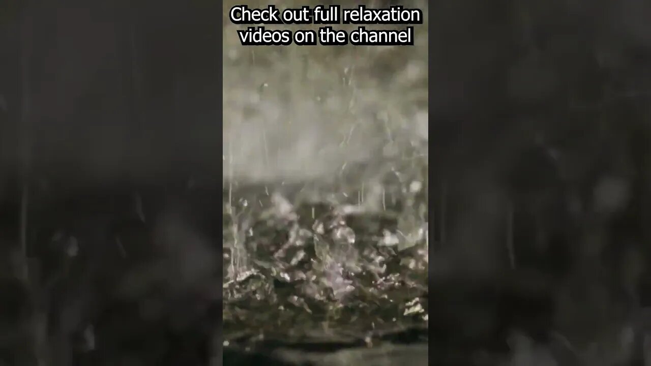 Soothing relaxation Sound of rain --- (rain sound to calm your mind and relax your soul) #shorts