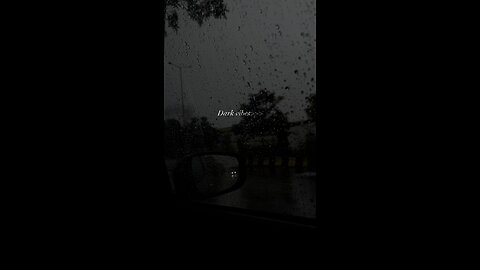 Rainy dark weather