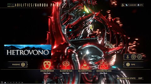 [Warframe] Garuda Prime Breakdown