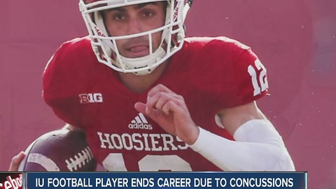 IU football player ends career due to concussions