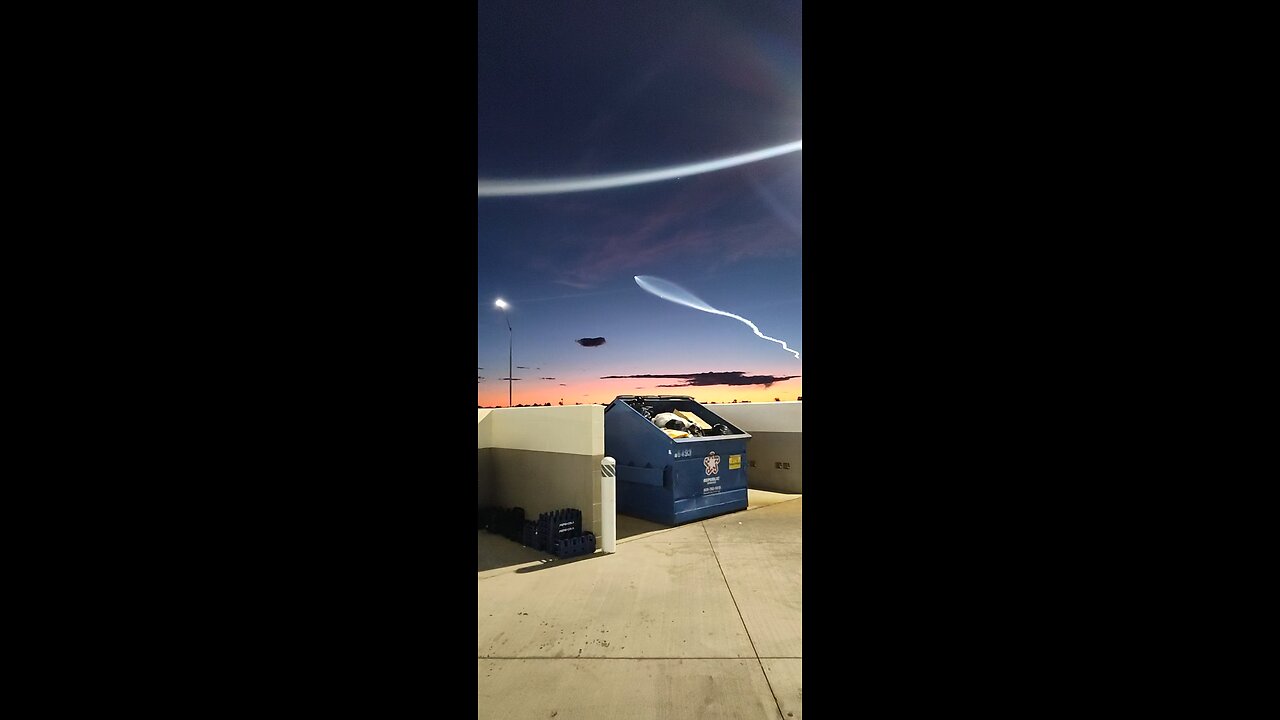 starlink satellites taking off from Vandenberg Air Force Base