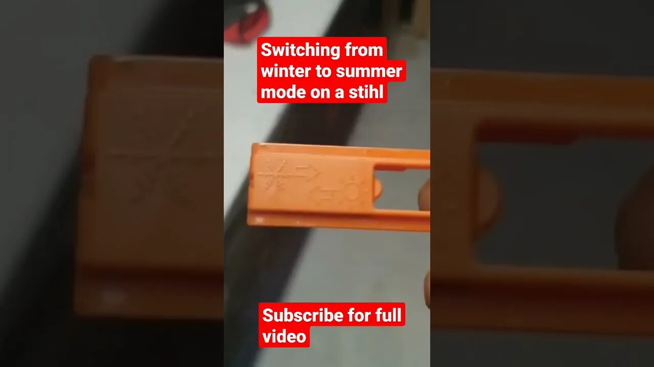 How to switch from summer to winter mode on chainsaw #shorts