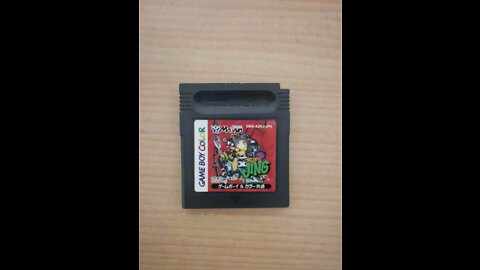 King of Bandits Jing Game Boy Color Game Ou Dorobou Jing Devil Version loaded in Modified IPS screen Game Boy Color