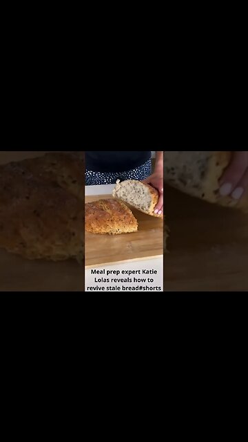 Meal prep expert Katie Lolas reveals how to revive stale bread #mealprep #shorts