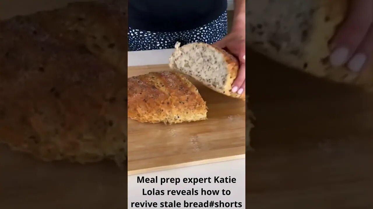 Meal prep expert Katie Lolas reveals how to revive stale bread #mealprep #shorts