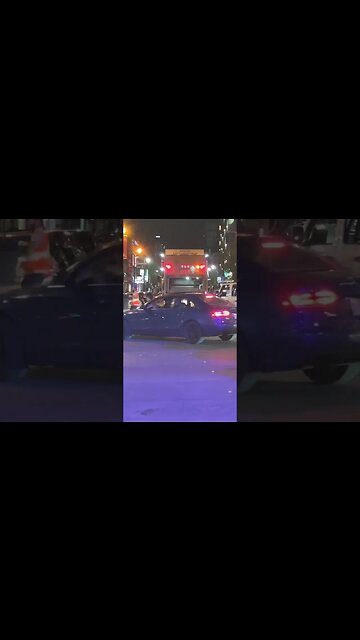 Place des arts evening garbage collection