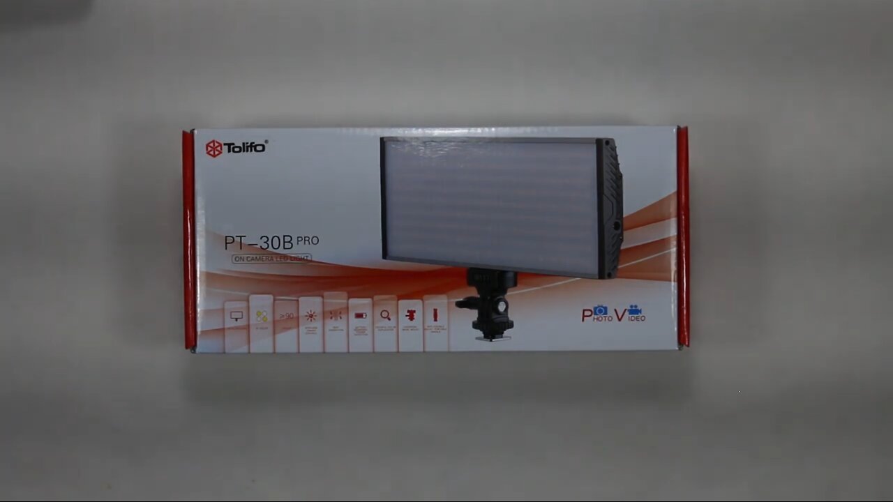 Tolifo PT-30B Pro LED Video Light Unboxing and Review