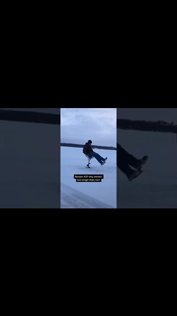 Суровые Американские рыбаки))) #shorts Collab BitchMP - Ice Drill Man Sits Spins