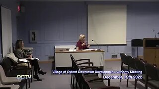 Village of Oxford Downtown Development Authority Meeting: December, 19th 2022