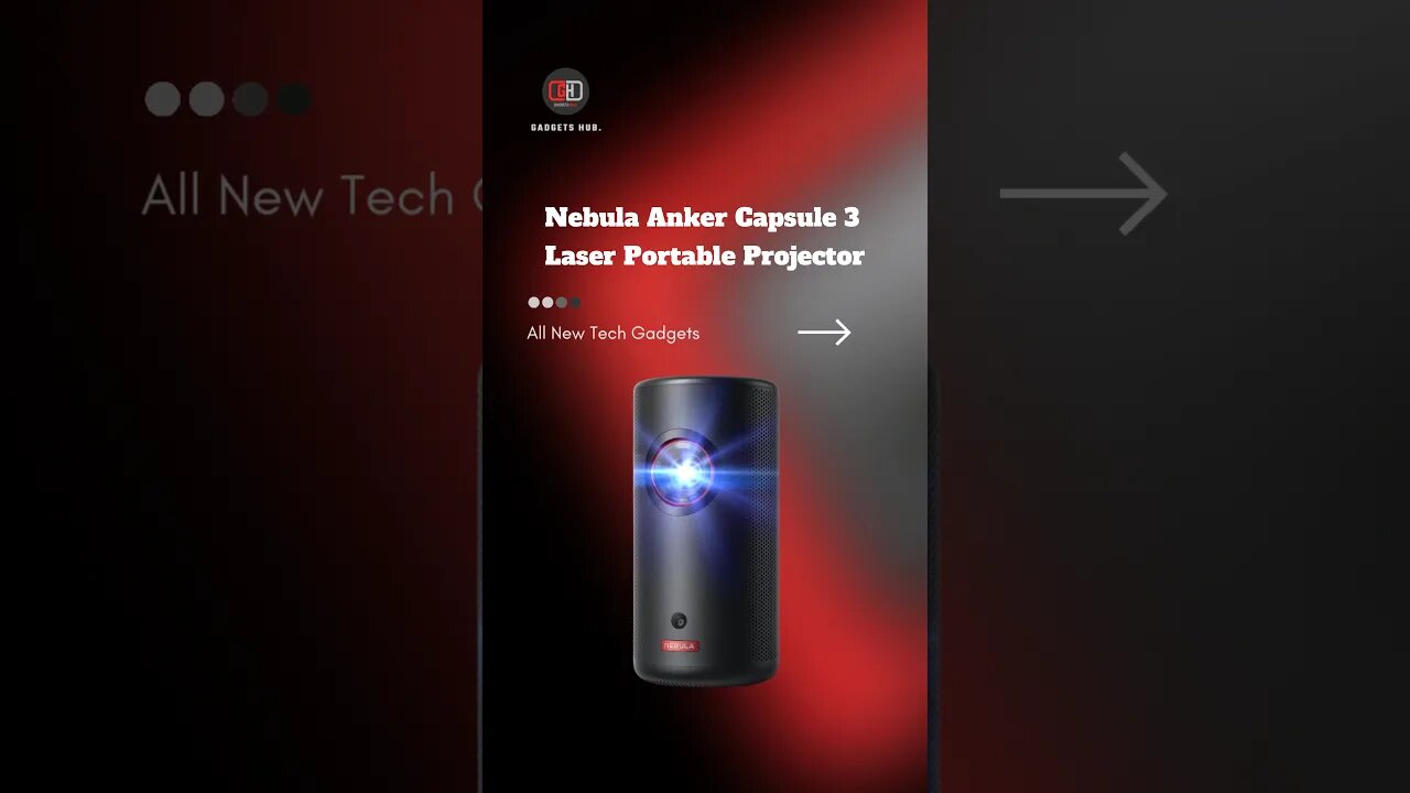 Nebula Anker Capsule 3 Laser Portable Projector #gadgets #coolgadgets #accessories #technology #tech