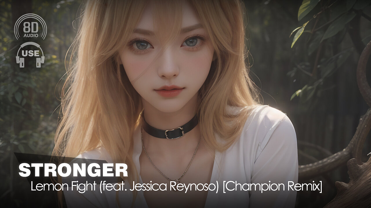 Lemon Fight - Stronger (Feat. Jessica Reynoso) [Champion Remix] | EDM Music (8D AUDIO Experience) 🎧