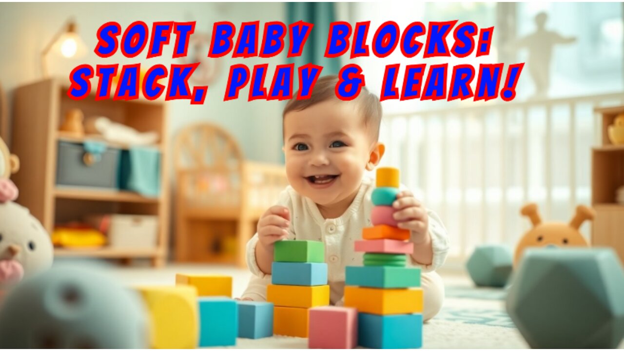 B. toys – Baby Blocks – Stacking & Building Toys For Babies – 10 Soft & Educational