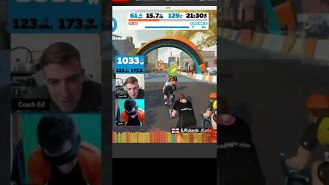 A Blindfolded Zwift Race!? #Shorts