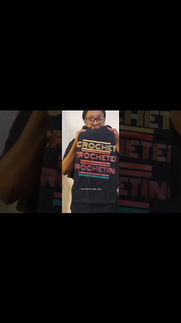 I sampled my Crochet Lover shirts 😍🧶#shorts