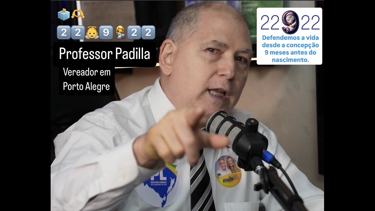 Apoie o Professor Padilla candidato 22👼9👩‍🍼22 em Porto Alegr:e para ter segurança e liberdade precisamos conhecer e lutar pela Verdade