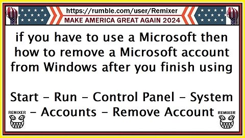 this is how to remove a Microsoft Account from Windows