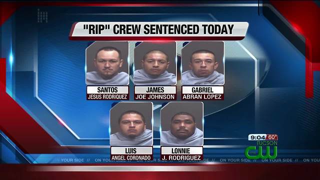 Five-man 'rip' crew sentenced to prison