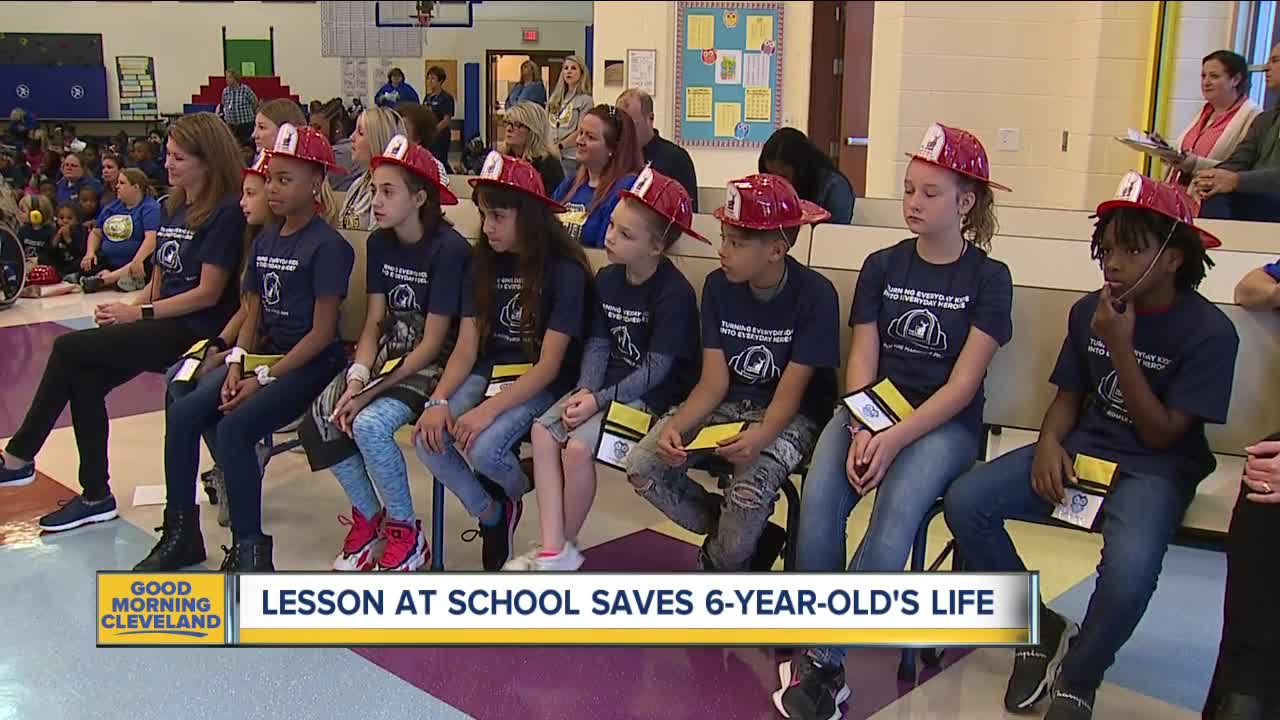 Akron teacher honored for fire safety lessons that saved student's life