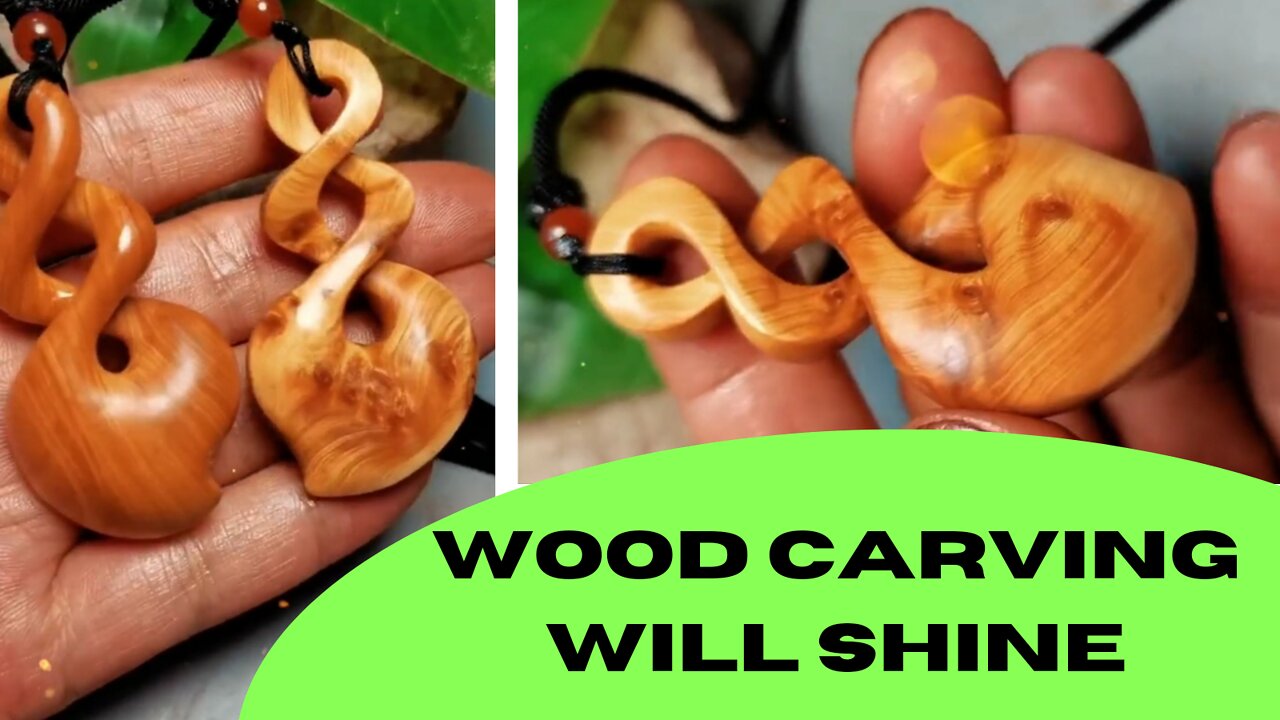 Wood carving Will shine|Nice pendant design |wood carving|woodworking7900|#shorts