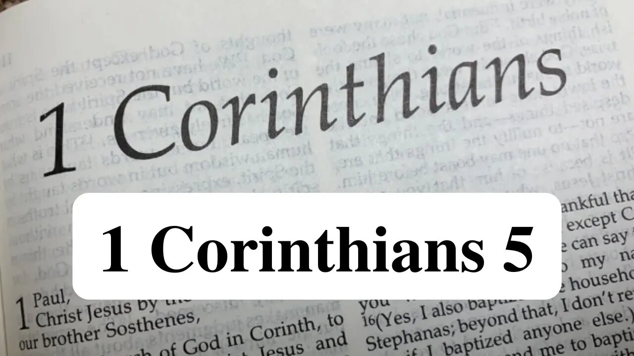 1 Corinthians Chapter 5