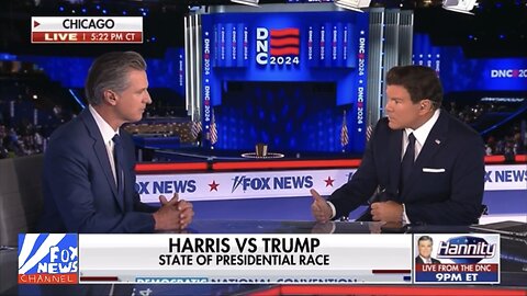Gavin Newsom speaks on Biden with Bret Baier (August 22, 2024)