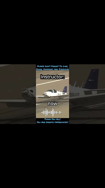 Student Pilot Lands Plane without Landing Gear Music Credit Rinse Repeat DavKid #shorts