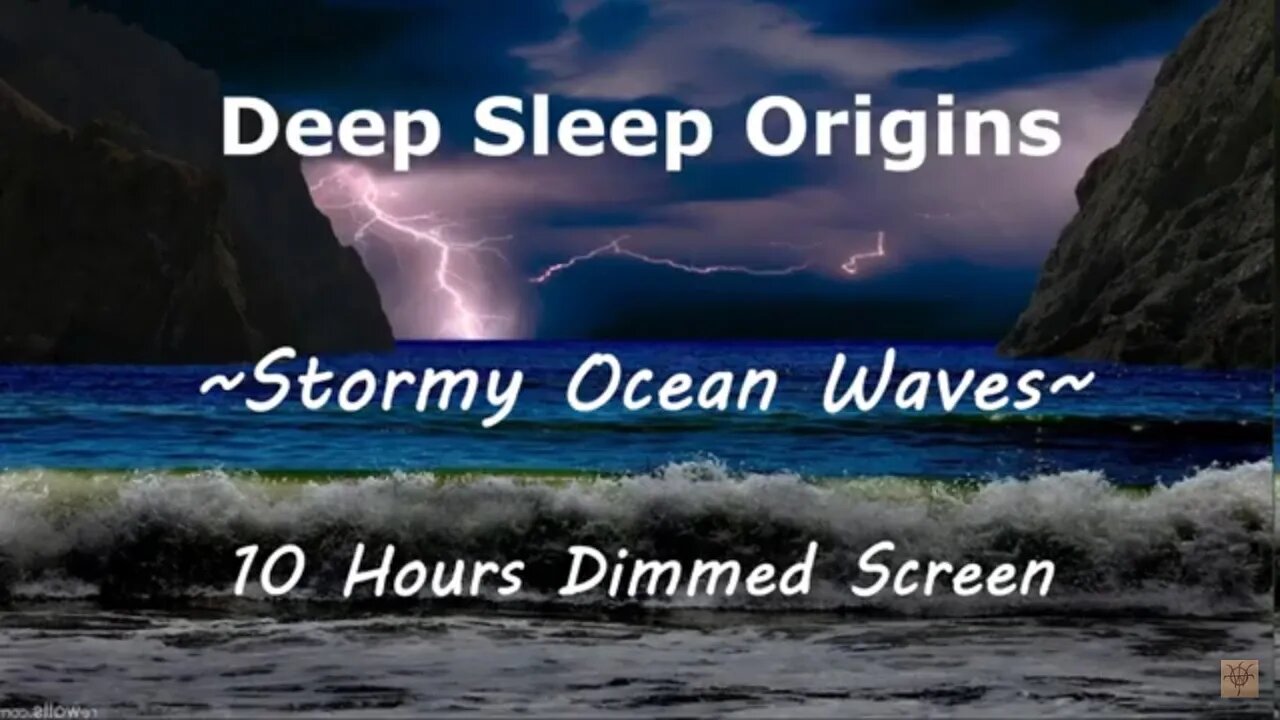 Stormy Ocean Waves for Sleep, Rest, Relaxation.