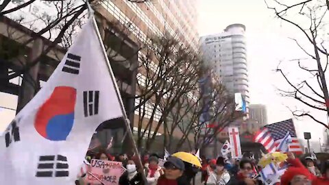 ★2차 반중!친미 태극기 집회_문재인은 공산주의자 가짜대통령! [태평TV] 180120-3 토 [광화문 미대사관 옆, 오후 4시] 태평 태투_김일선 교수