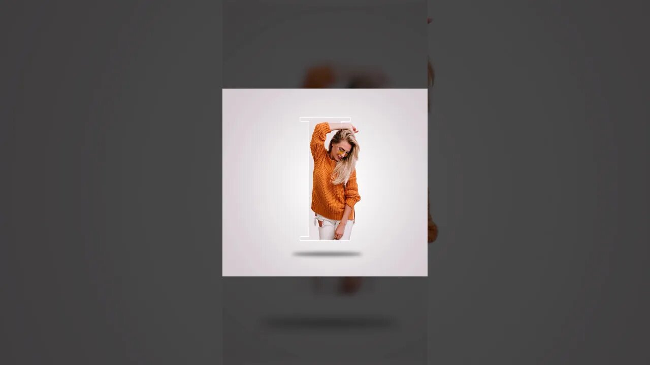 I Letter portrait effect in Photoshop #mcddesigner #trending #viral #shortsfeed #letterportrait