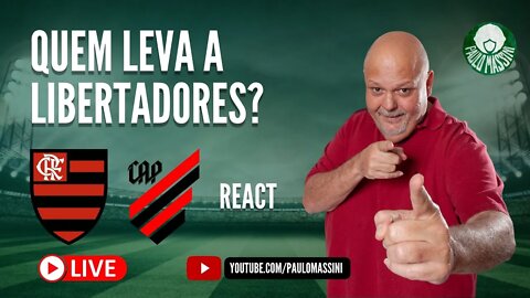 QUEM LEVA A LIBERTADORES? COMENTE COMIGO AO VIVO. FLAMENGO X ATHLÉTICO-PR.