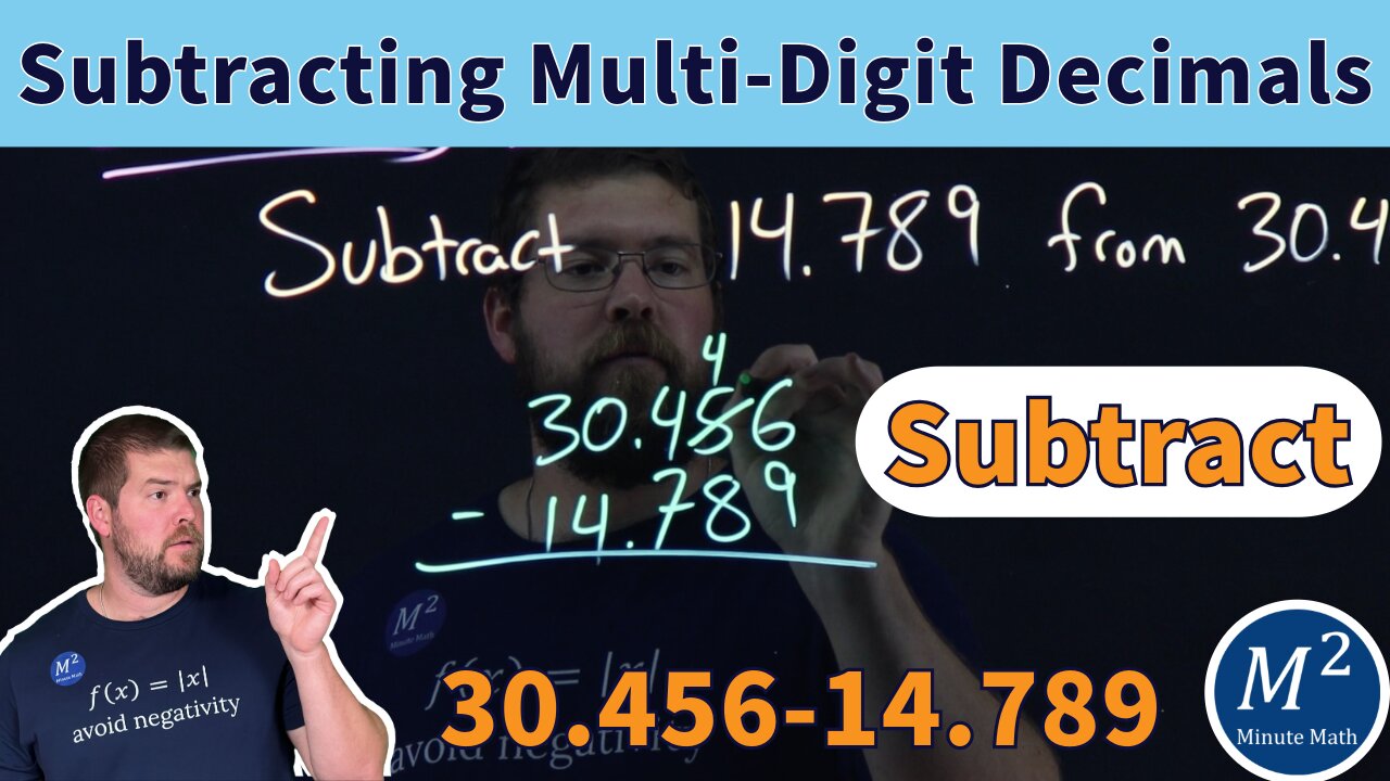 Mastering Decimal Subtraction – A Step by Step Guide: 30.456 - 14.789