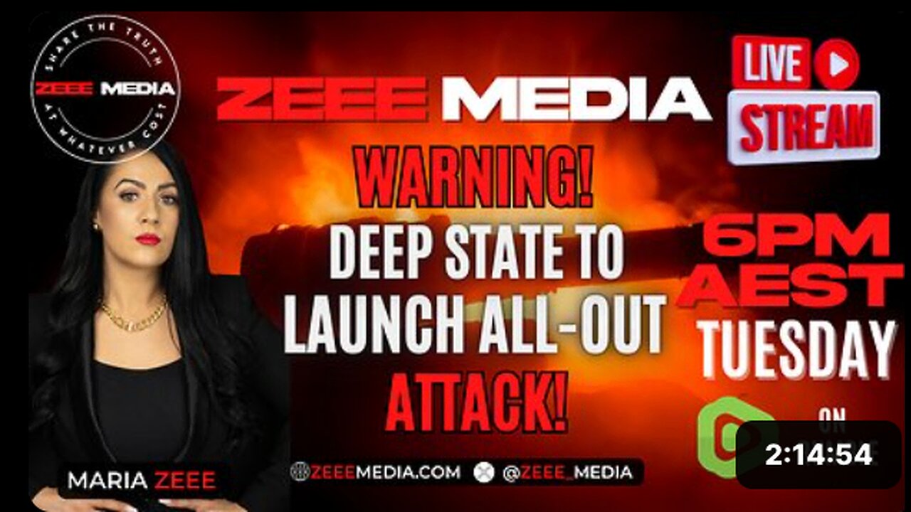 WARNING! Deep State to Launch ALL-OUT ATTACK! Maria Zeee LIVE @ 6PM