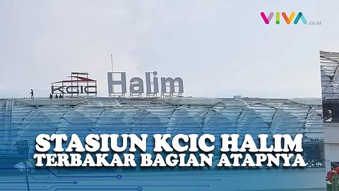 Stasiun Kereta Cepat Jakarta-Bandung di Halim Kebakaran