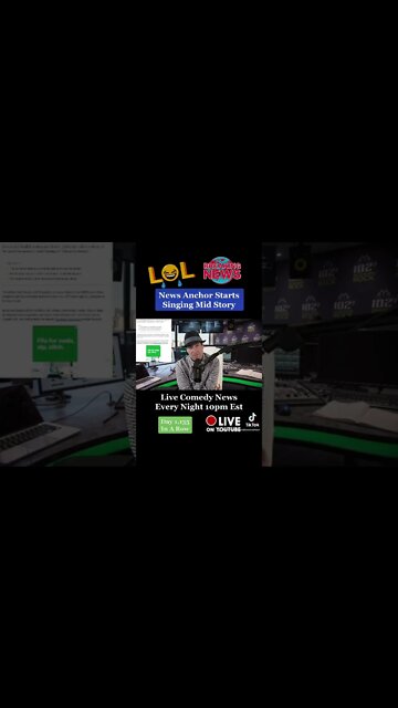 Reporter Starts Singing The News!! 😂🤣😂🤣 #shorts #newscomedy #short