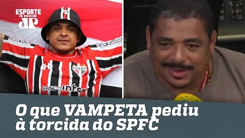 Líder, e... ? OLHA o que Vampeta pediu à torcida do SÃO PAULO!