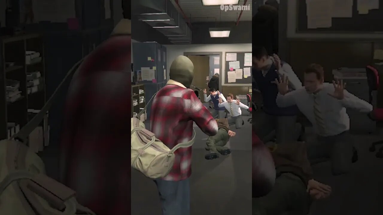 Bank Robbery Grand Theft Auto V #shorts