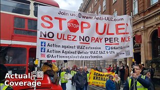 Anti ULEZ protest against Sadiq Khan's tyrannical policies