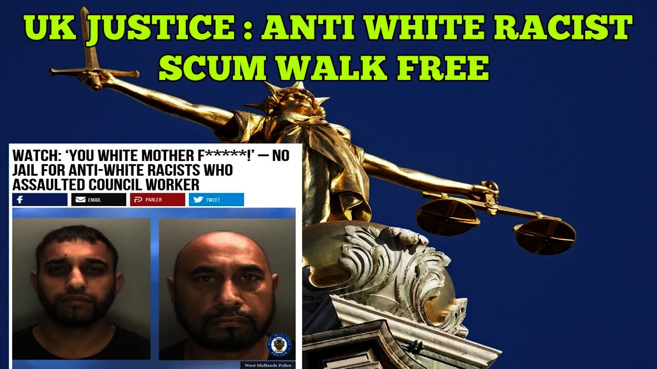 Weapon Wielding Lowlife Scum Given Suspended Sentence For Racial Assault On A White Man 😡