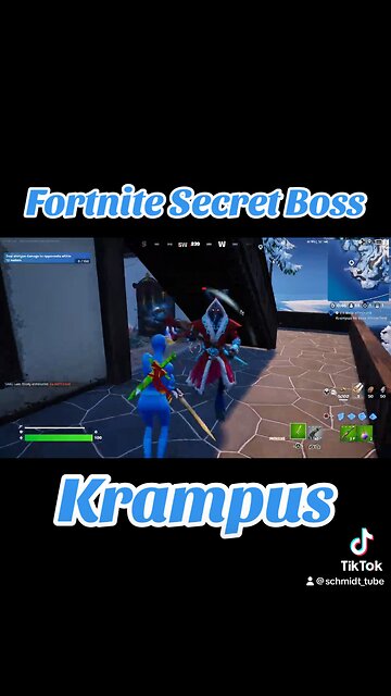 Fortnite Chapter 5 Season 1 Secret Boss #fortnite #secretboss #krampus #solos #winterfest2023 #gift