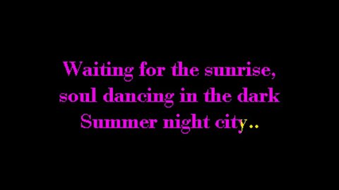 ABBA Summer Night City