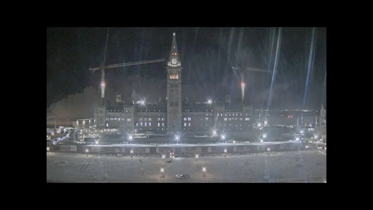 Ottawa Trucker Convoy 2022 Feb 7 GasOClock evening stream pt 2 PARLIAMENT MEETING