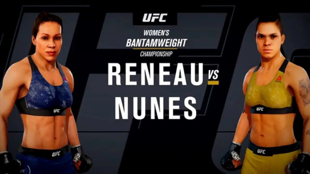 EA Sports UFC 3 Gameplay Amanda Nunes vs Marion Reneau