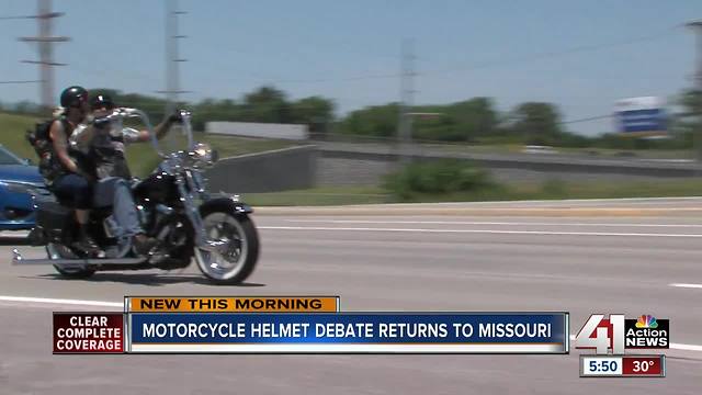 Missouri considers law allowing motorcyclists to ride without helmets