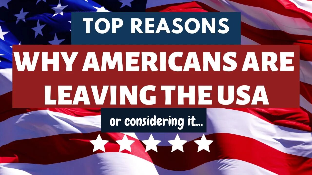 Are you considering leaving the USA? Do you want to move to another country?