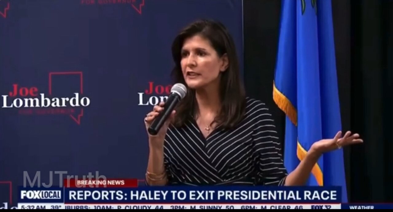 **BREAKING NEWS** Nikki Haley drops out of the Republican candidacy