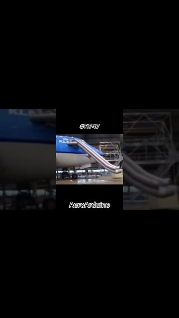 Watch Giant Ancient #B747 Escape Slide Shooting #Aviation #Fly #AeroArduino